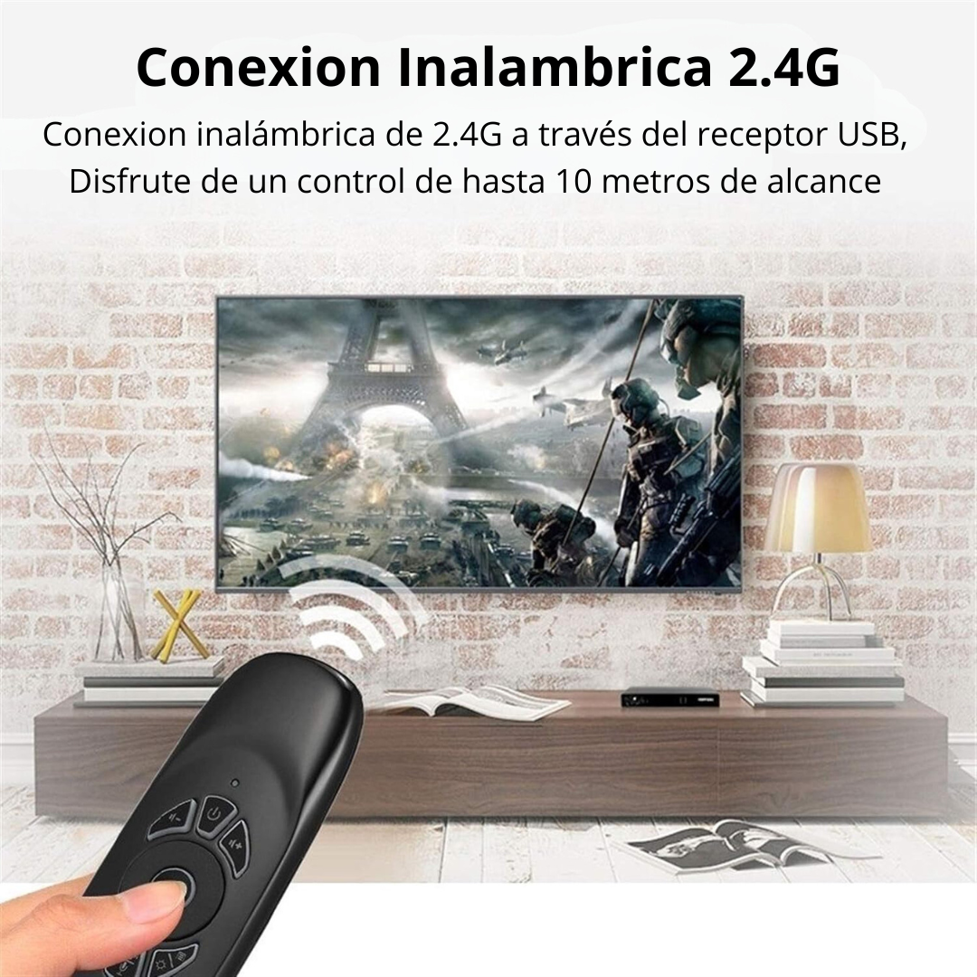 AirClick Control de TV inalámbrico con teclado