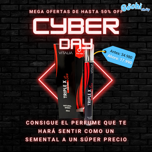 🔥CYBERDAY🔥TRIPLE X: Perfume Especial con Feromonas 🔥