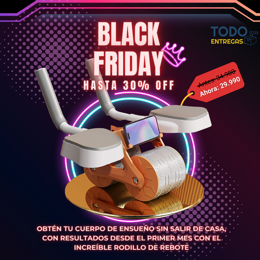 Black Friday 🔥Rodillo abdominal de Rebote- ¡Saca lo mejor de tu cuerpo y luce siempre increíble!💪