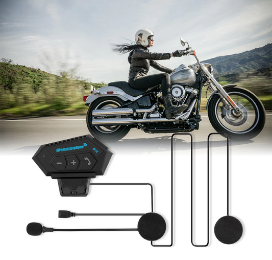 Audífono Manos Libres Bluetooth Para Casco De Moto - - TODOENTREGAS